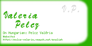valeria pelcz business card