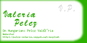 valeria pelcz business card